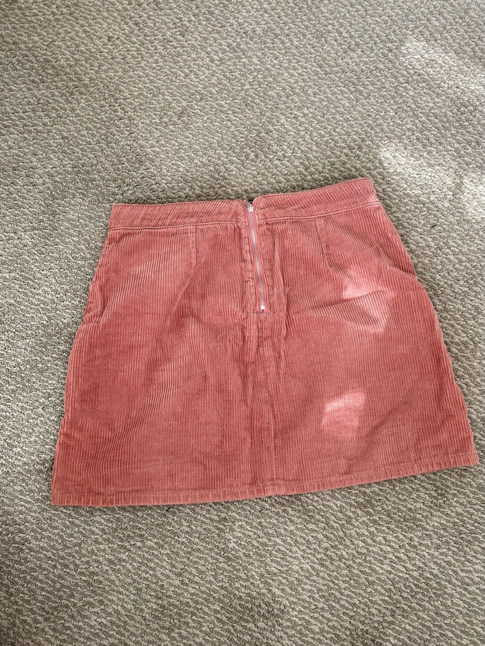 Kendall & Kylie Dusty Rose Corduroy Mini Skirt